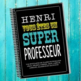 Cahier Superprof personnalisé