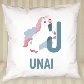 Coussin personnalisé 'alphabet animalier'