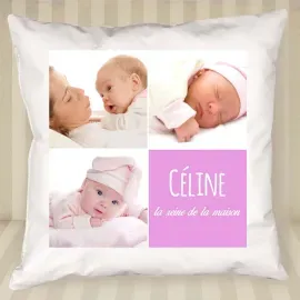 Coussin personnalisé avec photos