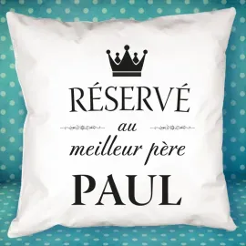 Coussin personnalisé Réservé