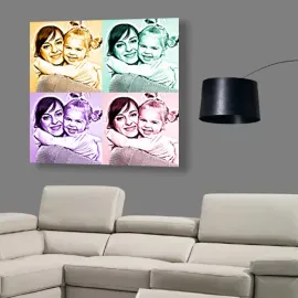 Coffret Pop Art avec 4 photos
