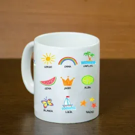 Mug personnalisé avec dessins d'enfants