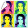 Décoration: Affiche Pop Art avec 4 photos