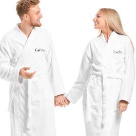 Peignoir de bain personnalisé pour les couples