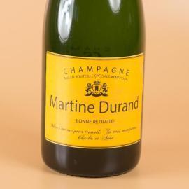 Bouteille de champagne personnalisée
