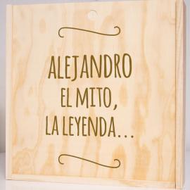 Coffret en bois personnalisé gravé