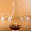 Art de la table personnalisé: Carafe et verres à whisky avec monogramme