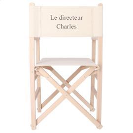 Chaise de réalisateur sur mesure