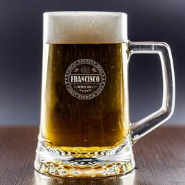 Chope de bière personnalisée