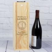 Coffret à vin en bois pour le meilleur papa