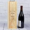 Cadeaux avec le nom: Coffret bouteille de vin pour couple