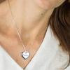 Bijoux personnalisés: Bijour coeur en argent gravé