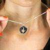 Bijoux personnalisés: Pendentif en argent personnalisé pieds de bébé
