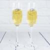 Art de la table personnalisé: Coupes de champagne avec initiales gravées