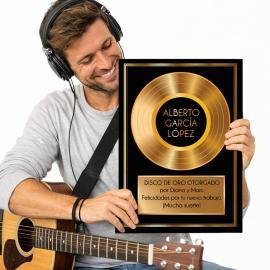 Disque d'or personnalisé