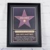 Décoration: Affiche 'Étoile Hollywood Boulevard' personnalisée dans un cadre
