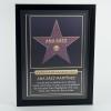 Décoration: Affiche 'Étoile Hollywood Boulevard' personnalisée dans un cadre