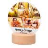 Cadeaux avec le nom: Lampe personnalisée avec photos.