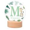 Cadeaux avec le nom: Lampe personnalis&eacute;e pour enfant avec initiale et pr&eacute;nom