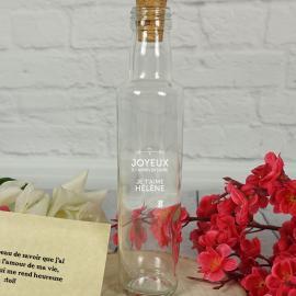Message dans une bouteille personnalisée