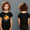 Cadeaux avec le nom: Ensemble de t-shirts noirs personnalis&eacute;s p&egrave;re et fils avec le nom &laquo; Lions &raquo;