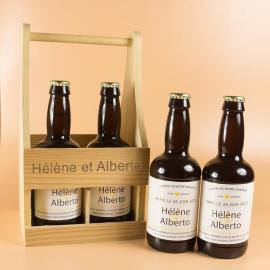 Pack de bières personnalisées pour les couples