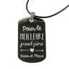 Cadeaux avec le nom: Pendentif 'pour Le Meilleur Grand-père' gravé de Votre Signature
