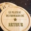 Cadeaux avec le nom: Plateau de fromages gravé