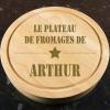 Cadeaux avec le nom: Plateau de fromages gravé
