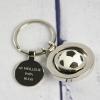 Bijoux personnalisés: Porte-clés foot-ball gravé