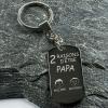 Bijoux personnalisés: Porte-clés raisons d'être papa personnalisé