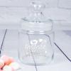 Décoration: Pot de bonbons en verre personnalisé