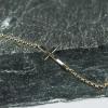 Bijoux personnalisés: Bracelet croix en argent personnalisé plaqué or