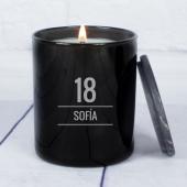 Bougie d'anniversaire gravée