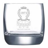 Verre à whisky gravé '50 ans' édition limitée