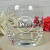 Art de la table personnalisé: Verre à whisky personnalisé gravé d'initiales