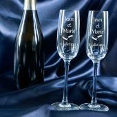 Coupes de champagne pour couples