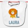 Cadeaux avec le nom: Bavoir bébé personnalisé 'alphabet animal'
