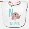Cadeaux avec le nom: Bavoir bébé personnalisé 'alphabet animal'