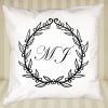 Décoration: Coussin monogrammé personnalisé