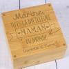 Cadeaux avec le nom: Boîte à thé gravée pour la meilleure maman en Bambou Cadeaux avec le nom: Boîte à thé gravée pour la meilleure maman en Bambou