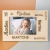 Cadeaux avec le nom: Cadre photo en chêne personnalisé avec prénom Cadeaux avec le nom: Cadre photo en chêne personnalisé avec prénom