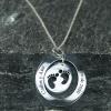 Bijoux personnalisés: Pendentif pieds en argent personnalisé Bijoux personnalisés: Pendentif pieds en argent personnalisé
