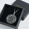 Bijoux personnalisés: Pendentif argent rosette personnalisé Bijoux personnalisés: Pendentif argent rosette personnalisé