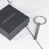Bijoux personnalisés: Porte-clés à barre verticale gravée Bijoux personnalisés: Porte-clés à barre verticale gravée