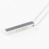 Bijoux personnalisés: Pendentif en argent à barre verticale gravée Bijoux personnalisés: Pendentif en argent à barre verticale gravée