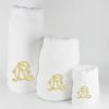 Cadeaux brodés: Serviettes brodées à monogramme Cadeaux brodés: Serviettes brodées à monogramme