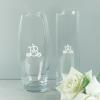 Art de la table personnalisé: Vase gravé avec monogramme Art de la table personnalisé: Vase gravé avec monogramme