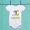 Cadeaux avec le nom: Body bébé personnalisé 'alphabet animal' Cadeaux avec le nom: Body bébé personnalisé 'alphabet animal'