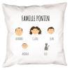 Décoration: Coussin familial personnalisé Décoration: Coussin familial personnalisé